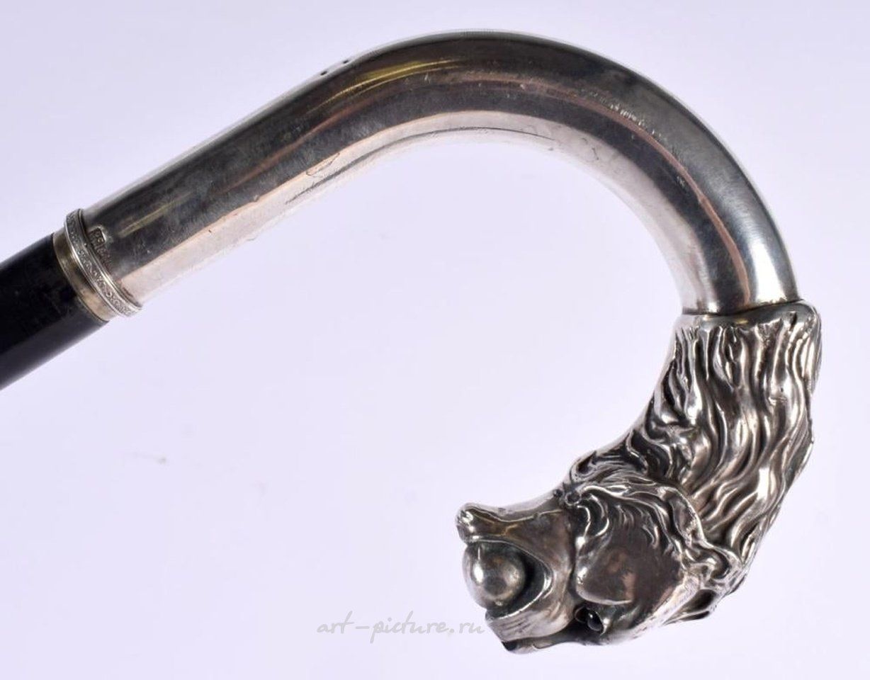 Русское серебро , Очень редкий 19-вековый русский меч-трость