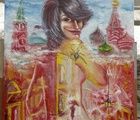 купить Москва масло, холст 