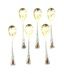 Russian Enamel Spoons and Sterling Silver Forks