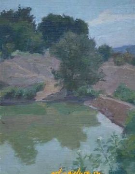 купить Озерцо. Холст, масло. 30 х 23 см