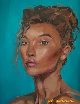 купить Первый взгляд Гуашь, дерево 