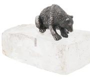 Русская стерлинговая серебряная фигурка медведя