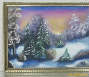 Winter canvas, oil