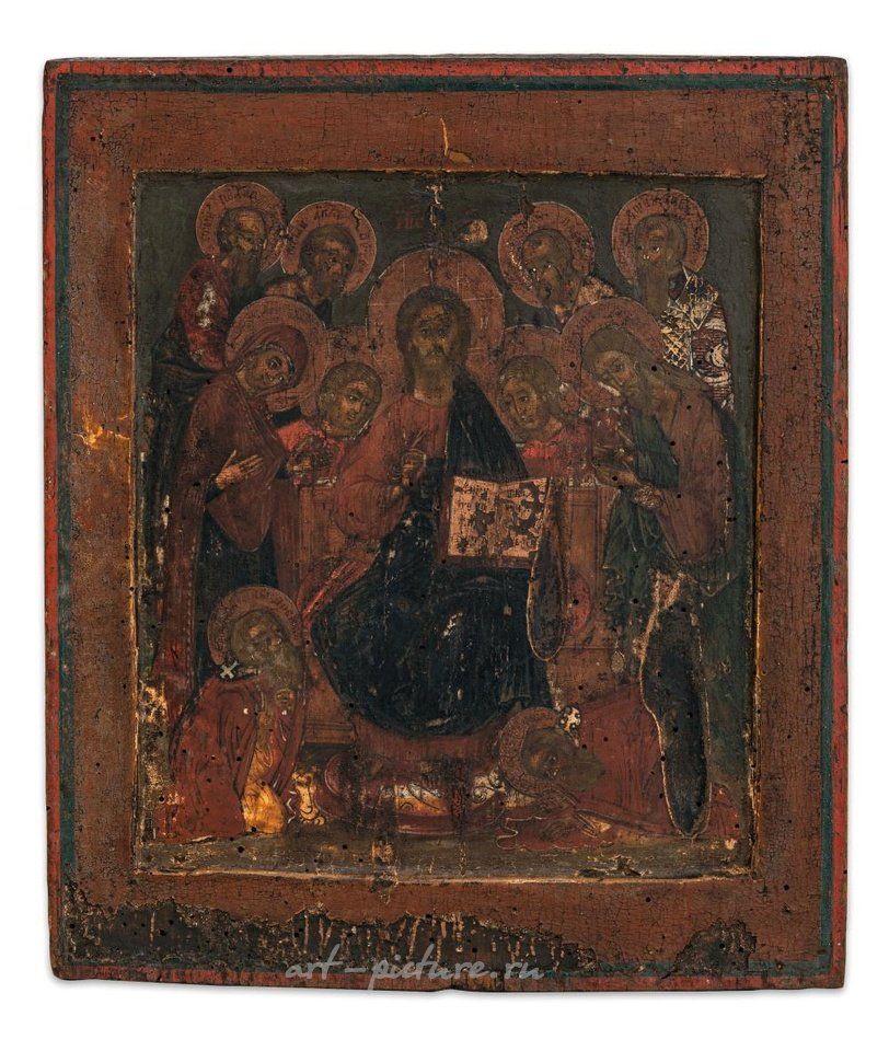 Russian silver , ICON DEPICTING THE DEESIS, RUSSIA, 18TH CENTURY