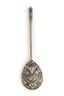 SPOON IN GILDED SILVER AND ENAMELS, MOSCOW, 1908-1917, GOLDSMITH...