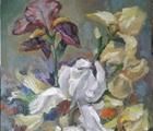 Статуэтка Irises canvas on cardboa…
