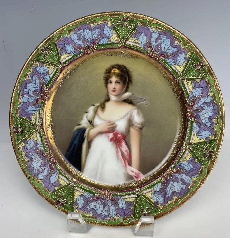 Royal Vienna Porcelain , ROYAL VIENNA STYLE PLATE