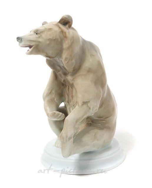 Статуэтка фарфоровая Медведь сидящий, Германия, Karl Ens