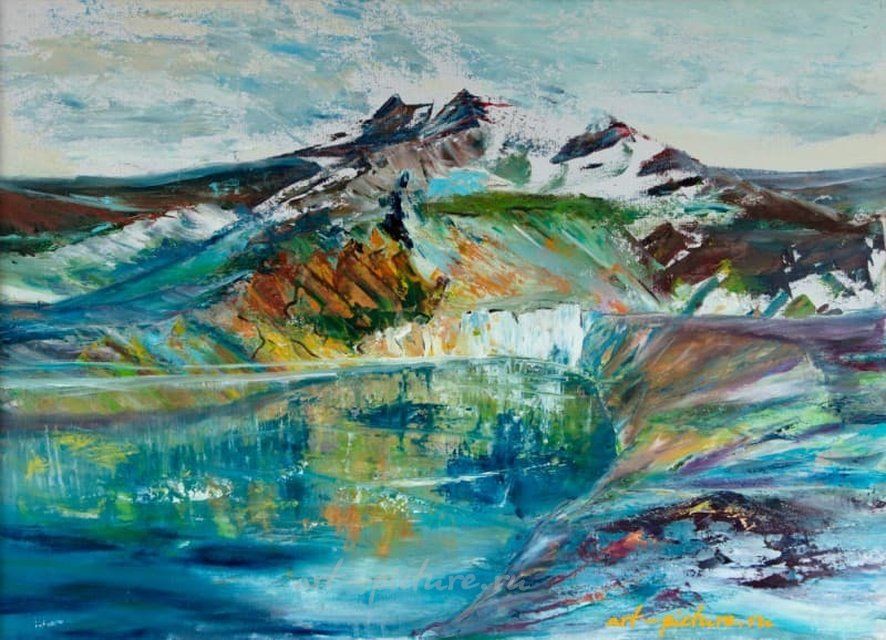 Озеро надежды масло, холст, оргалит