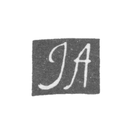 The stigma of the master Adalauskas I. (adalauskas I.) - Vilna - initials "JA" - 1806