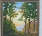 Статуэтка Pines at sunset canvas, …