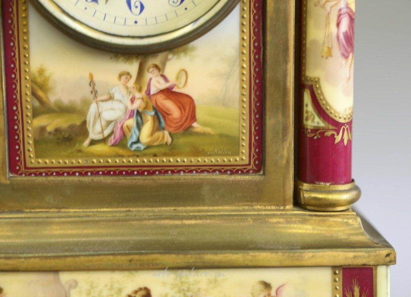 Royal Vienna Porcelain , GEORGE III THOMAS MAWKES TALL CASE CLOCK.