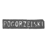 Claymo Master Pogorzelic - Minsk - initials of PGORZELSKI - 1862-1866.