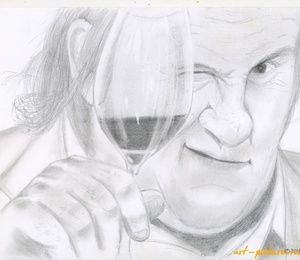 Russian (Gerard Depardieu) Paper, Pencil