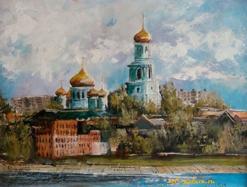Казанский собор масло,холст
