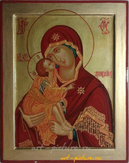Донская икона Божией Матери. дерево,золочение, темпера, лак. 