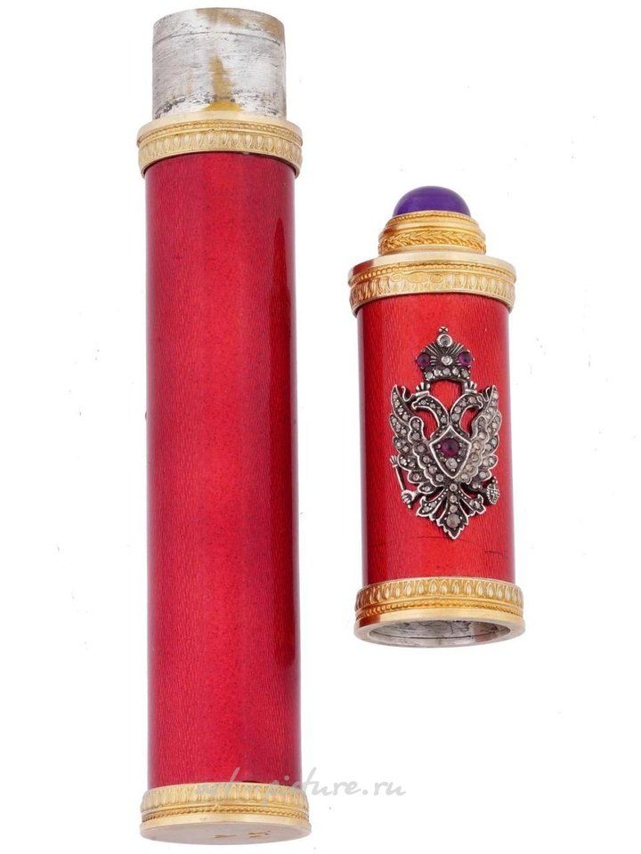 Russian silver , RUSSIAN GILT SILVER GUILLOCHE ENAMEL CIGAR CASE