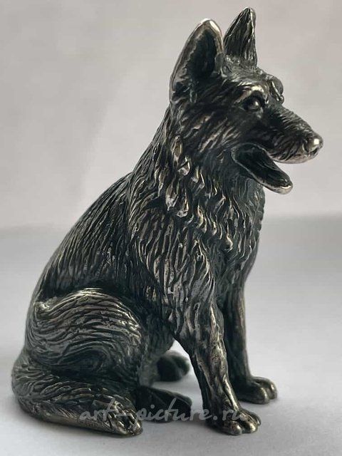 Серебряная скульптура Собака Jewellery Theatre