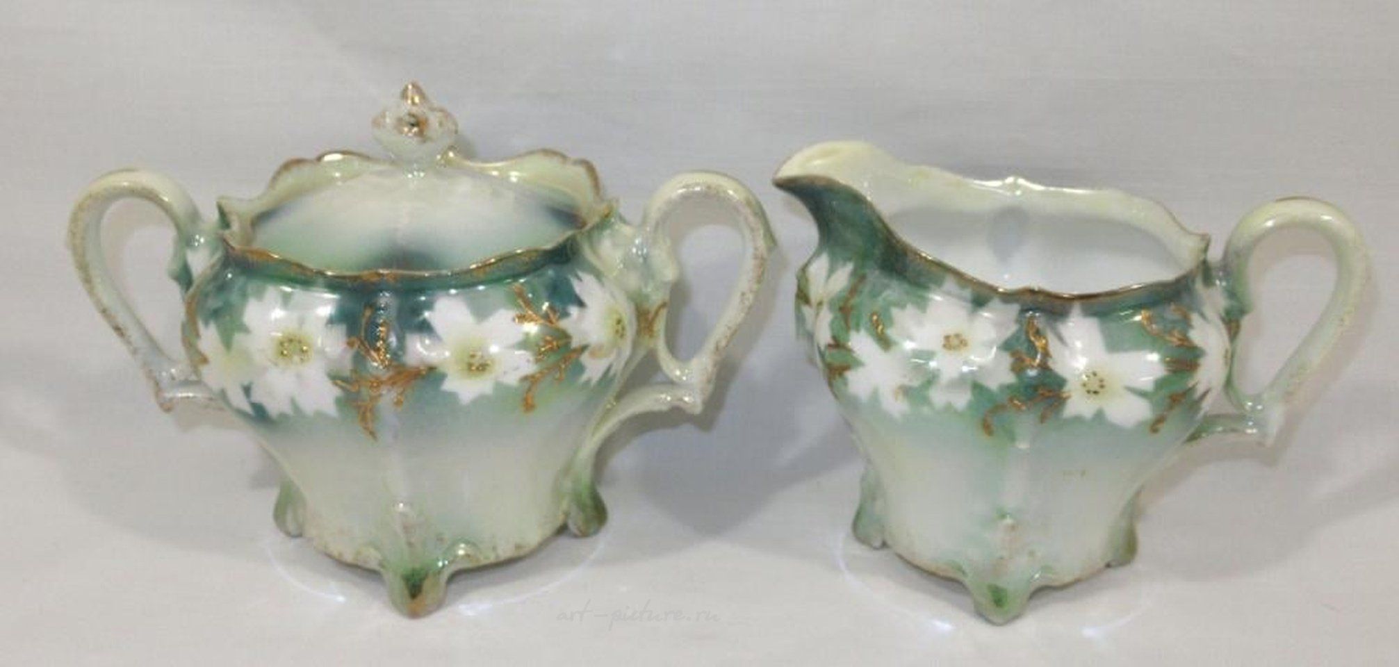 Royal Vienna Porcelain , Royal Bayreuth Cream & Sugar. Not Sgnd