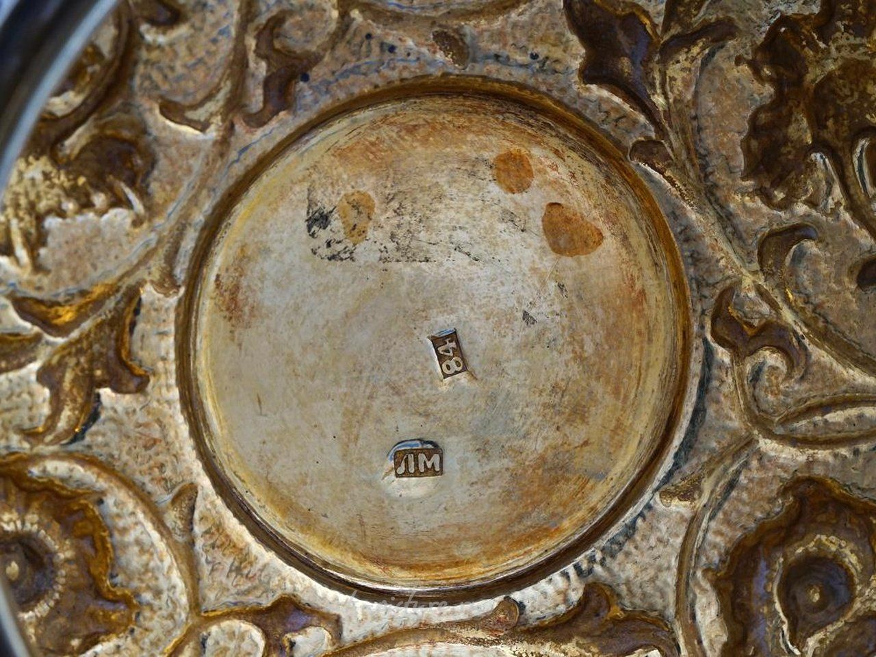 Русское серебро , Русская серебряная позолоченная кружка