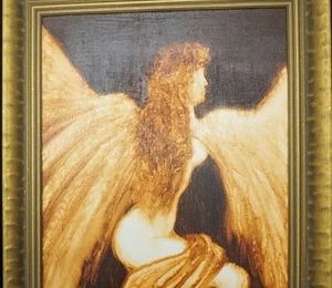 Angel of happiness oil, canvas