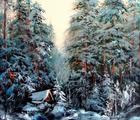 Статуэтка Winter sketch oil, canvas