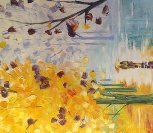 Autumn oil, canvas