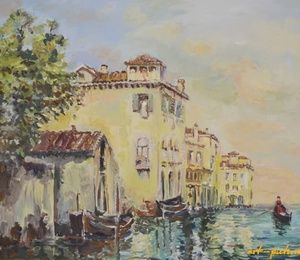 Venice oil, canvas on the subframe