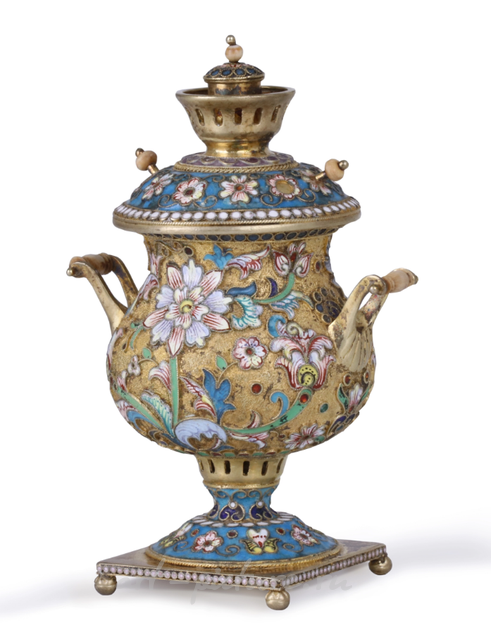 "Silver miniature Samovar. Vasily Konvalenko"