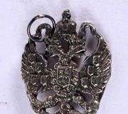 Антикварный русский серебряный ключ. 4,5 см x 2 см.