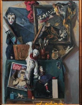 купить Натюрморт С Куклами холст,масло