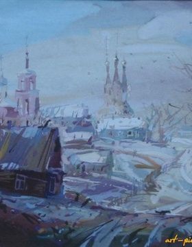 купить Солнечный день. Акварель. 24 х 30 см