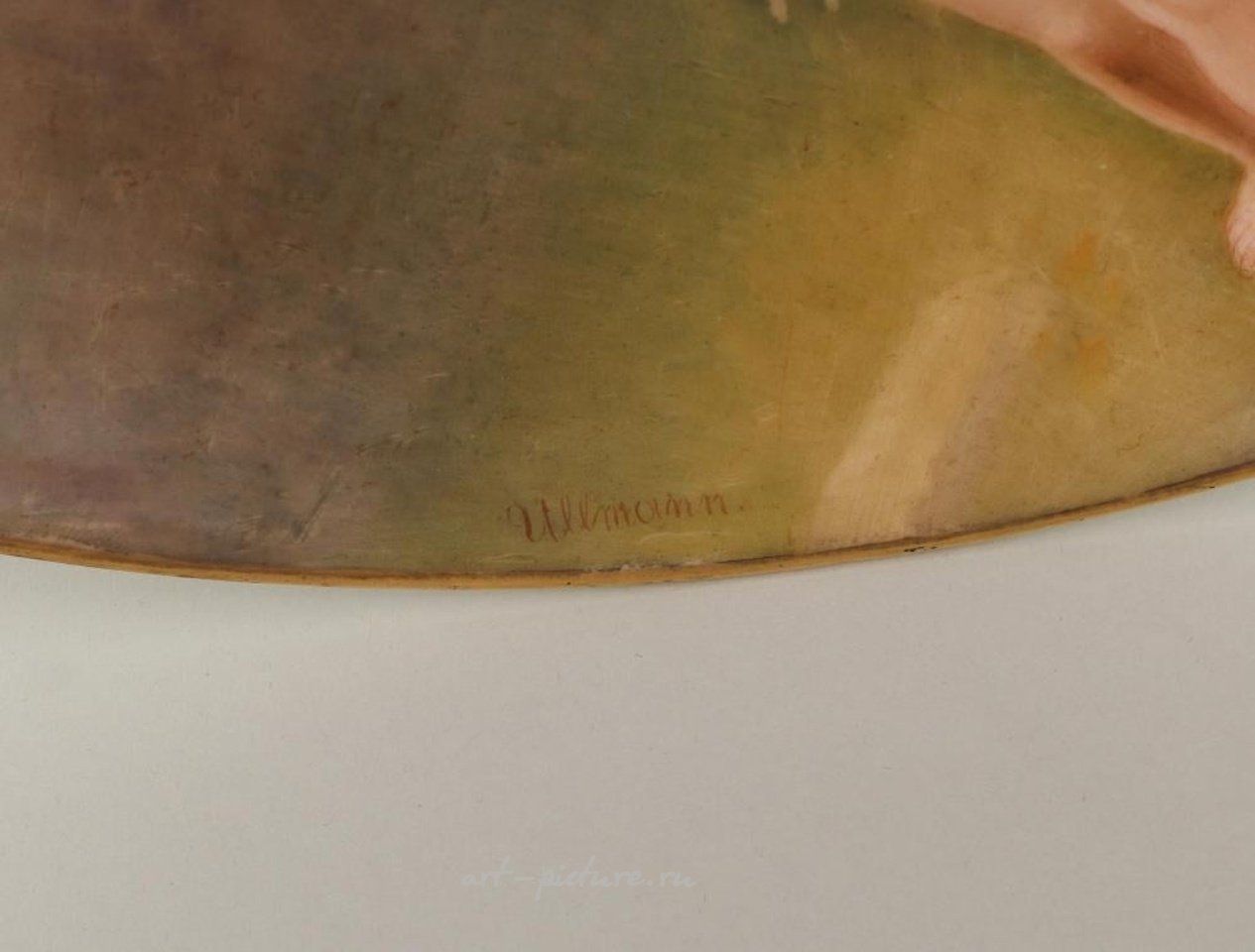 Royal Vienna Porcelain , Royal Vienna painted porcelain plate.