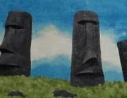Moai oil, canvas.