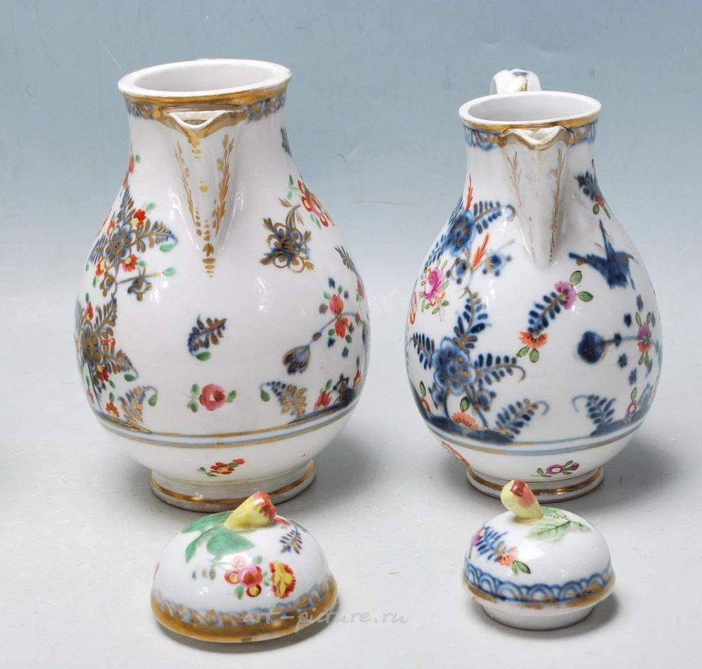 Royal Vienna Porcelain , A pair of 19th Century Royal Vienna urn vase lamps having sq...