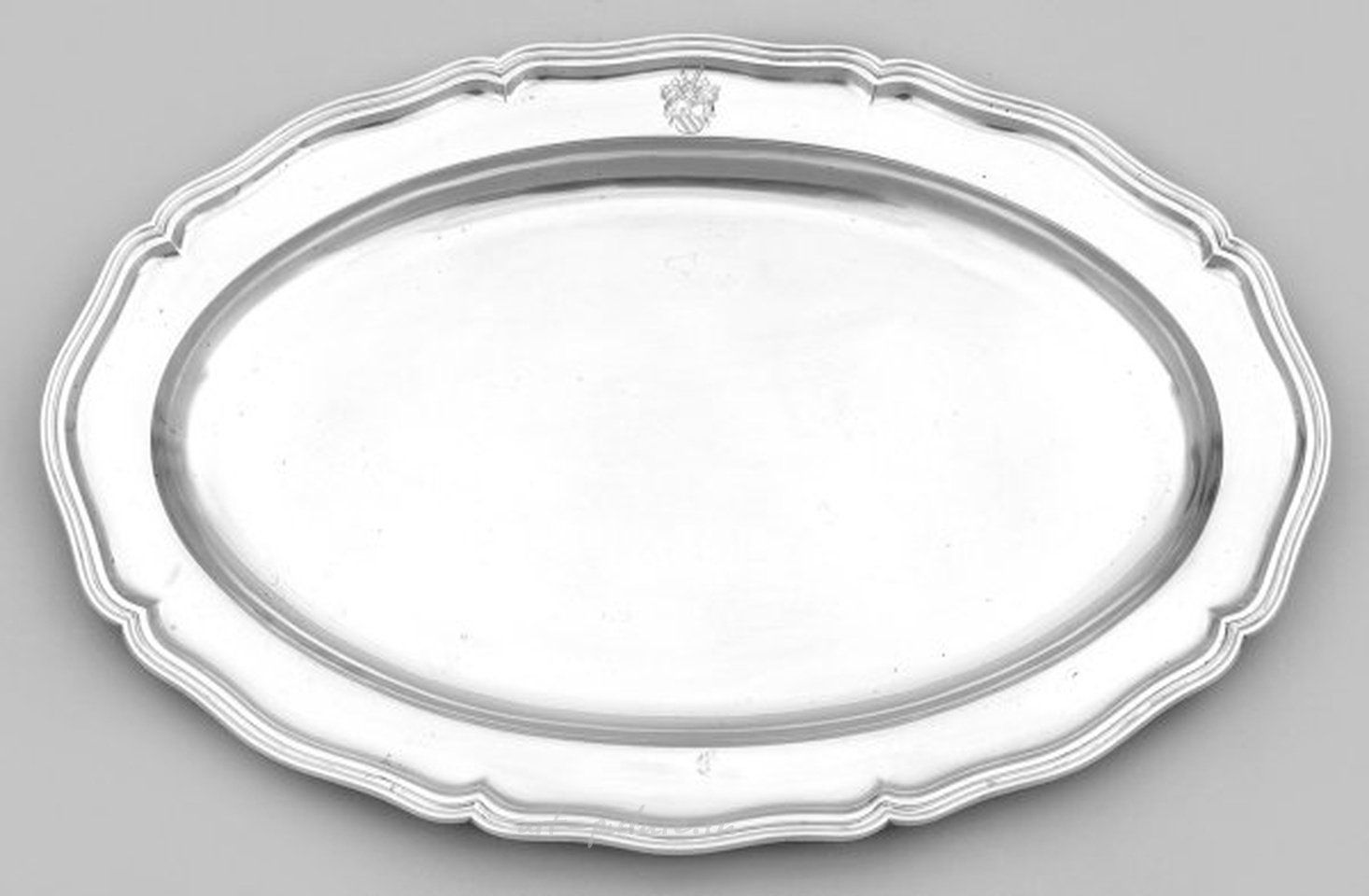 Heavy Offering Plate in Baroque Style