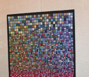 The whole light embroidery with a cross