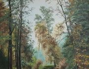 Pavlovsky forest oil, canvas