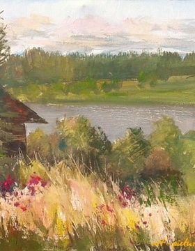 купить Банька в Чусовом масло,холст