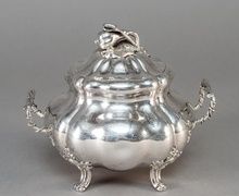 Русская серебряная сахарница с крышкой, Российская Империя ( Россия )