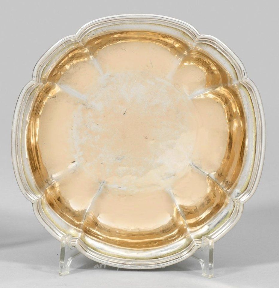 Русское серебро , Тяжелая сервировочная чаша в стиле Бидермейер