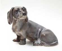 The porcelain figurine "Dachshund." Rorstrand