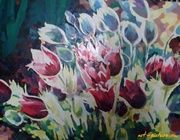 Flowers oil, canvas