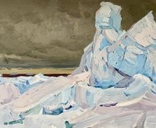 Ледяной торос у острова Диксон