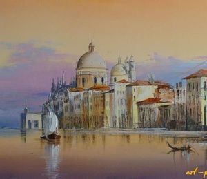 Grand channel oil, canvas