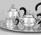 купить Обширный серебряный набор кофе и чая в стиле арт-деко
