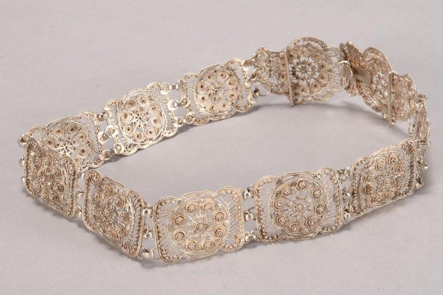 Русское серебро , Русский кавказский серебряный пояс.