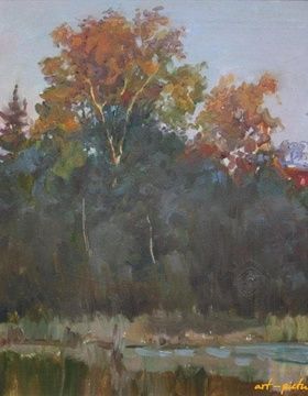 купить Луч закатный. Холст, масло. 50 х 60 см