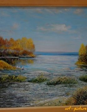 купить Осенняя тишина Масло, ДВП 