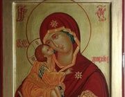 Don Icon of the Mother of God.Wood, gilding, tempera, varnish.